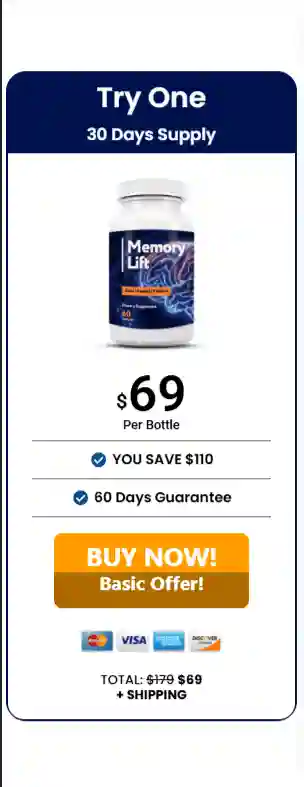 Memeory Lift price 1 bottle for $69